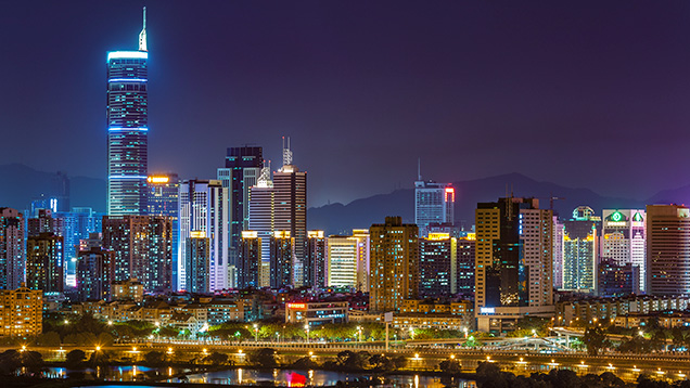 Skyline of Shenzhen, China Skyline of Shenzhen, China