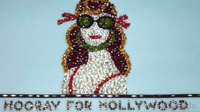 Starlet in sunglasses above title “Hooray for Hollywood" Starlet in sunglasses above title “Hooray for Hollywood"