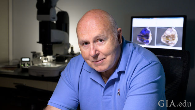 The new mineral johnkoivulaite is named after renowned gemologist John Koivula, best known for his contributions to inclusion research and photomicrography. Photo by Kevin Schumacher/GIA. The new mineral johnkoivulaite is named after renowned gemologist John Koivula, best known for his contributions to inclusion research and photomicrography. Photo by Kevin Schumacher/GIA.