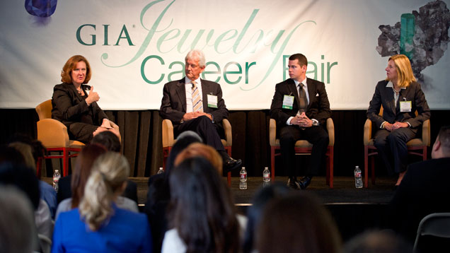 The opening panelists of "Job Success in Today The opening panelists of "Job Success in Today