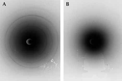 Laue backscatter spot patterns Laue backscatter spot patterns