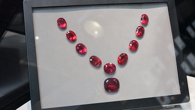 Rubellite tourmaline suite Rubellite tourmaline suite