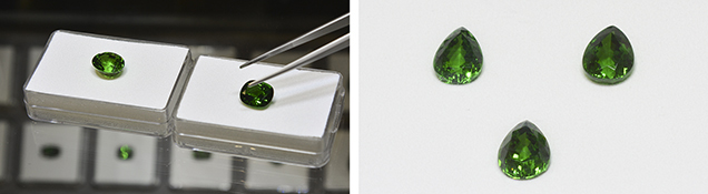 Tsavorite garnets