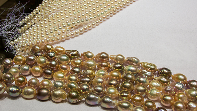High-quality baroque cultured pearls High-quality baroque cultured pearls