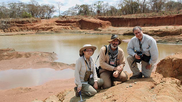 GIA team at Montepuez ruby deposit GIA team at Montepuez ruby deposit
