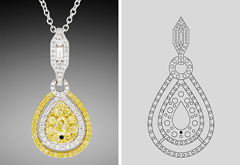 Melee-set pendant