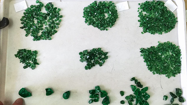 Sorting Tsavorite Sorting Tsavorite