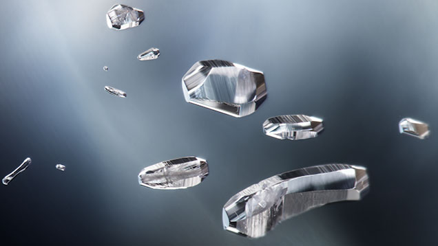 Negative crystals in Madagascar sapphire