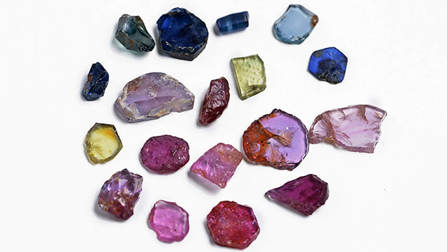 Ruby and sapphire rough from Muling Ruby and sapphire rough from Muling