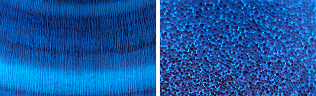 Fluorescence images of imitation pearl. Fluorescence images of imitation pearl.