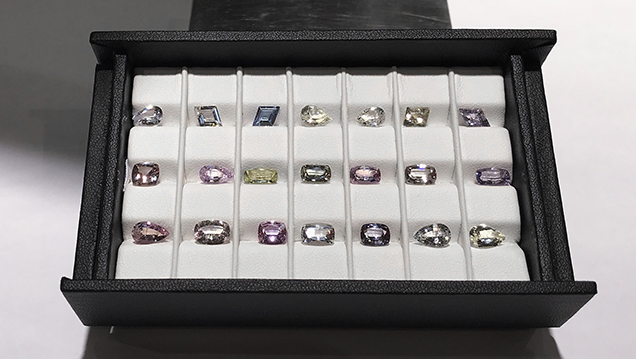 Suite of 21 unheated sapphires from Ilakaka, Madagascar Suite of 21 unheated sapphires from Ilakaka, Madagascar