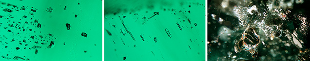 Inclusions in Ethiopian emerald