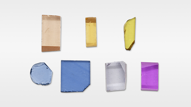 Crystallographically oriented corundum samples Crystallographically oriented corundum samples