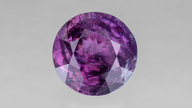 A 3.27 ct faceted hexagonite.