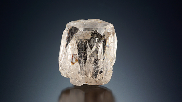A large topaz crystal from the Dusso mine in Pakistan.