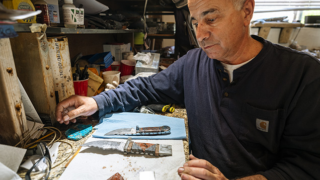 Loren Feldman at work. Loren Feldman at work.