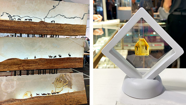 Art and gems on display in Tucson. Art and gems on display in Tucson.