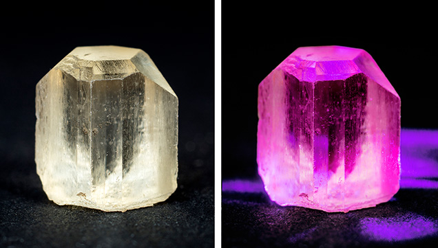 Luminescence of a Schneckenstein topaz crystal Luminescence of a Schneckenstein topaz crystal