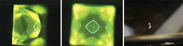DiamondView imaging of type Ib CVD-grown synthetic diamond DiamondView imaging of type Ib CVD-grown synthetic diamond