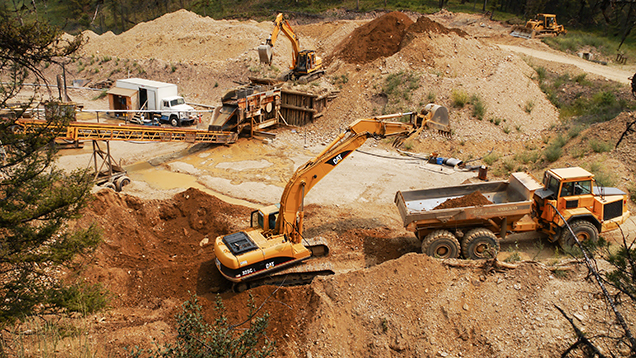 Gem Mountain mining site Gem Mountain mining site