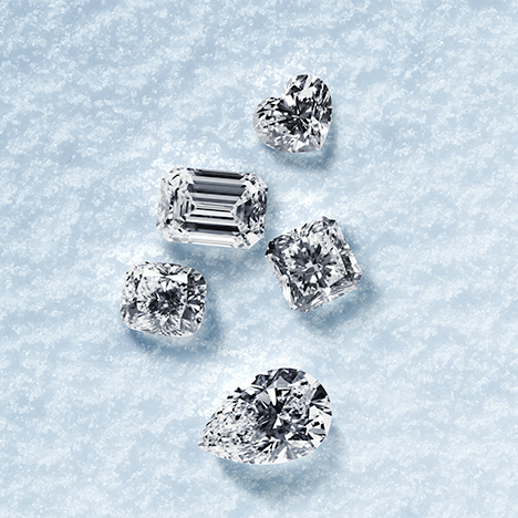 Faceted Diavik diamonds. Figure 30. The superior quality of Diavik’s production will ensure profitability through 2024. Photo courtesy of Rio Tinto Diamonds.