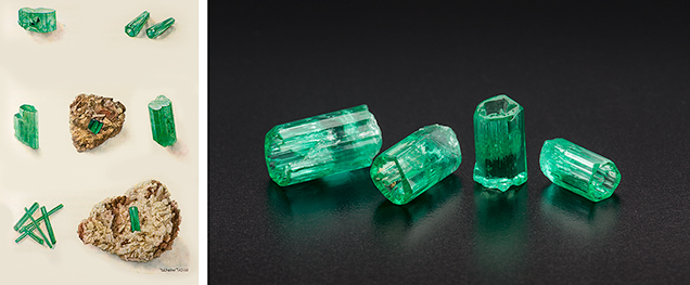 “Emerald cups” from Chivor “Emerald cups” from Chivor