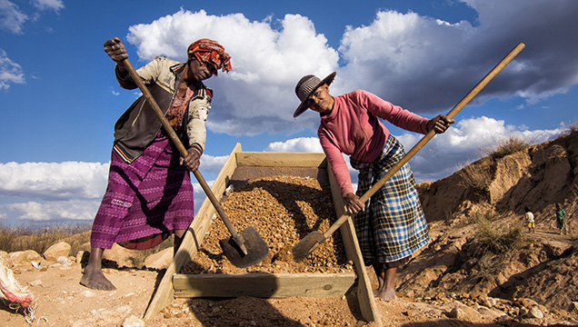 Sapphire Miners Near Ilakaka, Madagascar