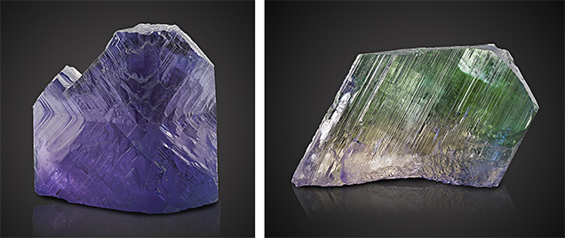 Large rough spodumene crystal exhibiting pleochroism. Large rough spodumene crystal exhibiting pleochroism.