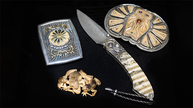Fossil ivory items by Artifactual. Fossil ivory items by Artifactual.