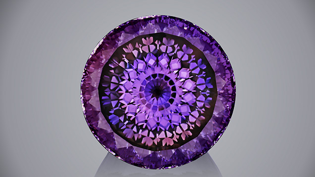 The world’s largest faceted kunzite, “Fragility of the Eternal,” weighs 3,051 ct. The world’s largest faceted kunzite, “Fragility of the Eternal,” weighs 3,051 ct.