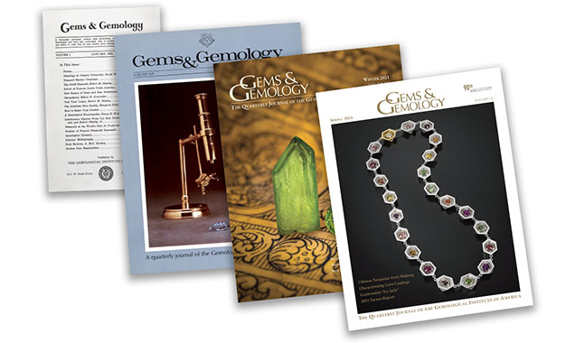 Gems & Gemology covers from 1934 to 2024.