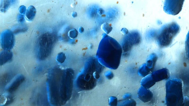 Lazulite in Quartz