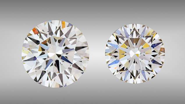 2.51 and 3.23 ct CVD synthetic diamonds 2.51 and 3.23 ct CVD synthetic diamonds
