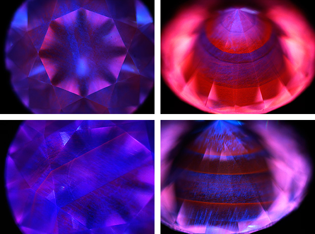 DiamondView images of large CVD synthetic diamonds DiamondView images of large CVD synthetic diamonds