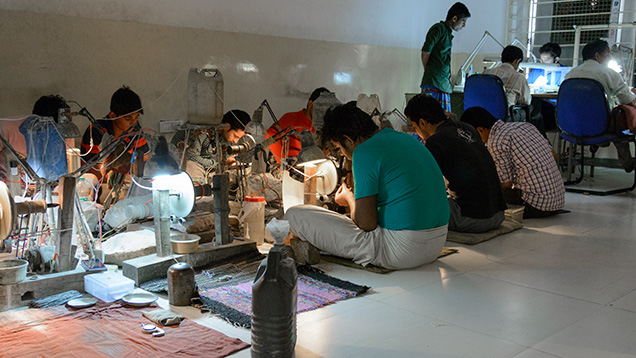M&M Gems factory in Jaipur M&M Gems factory in Jaipur