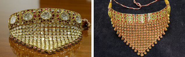 Traditional Indian wedding jewelry, finished on both sides Traditional Indian wedding jewelry, finished on both sides
