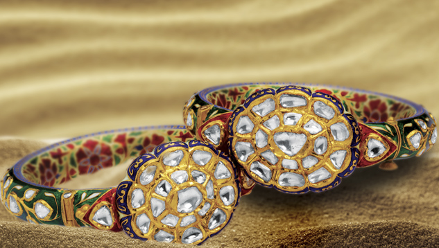 Kundan meena jewelry by Birdhichand Ghanshyamdas Kundan meena jewelry by Birdhichand Ghanshyamdas