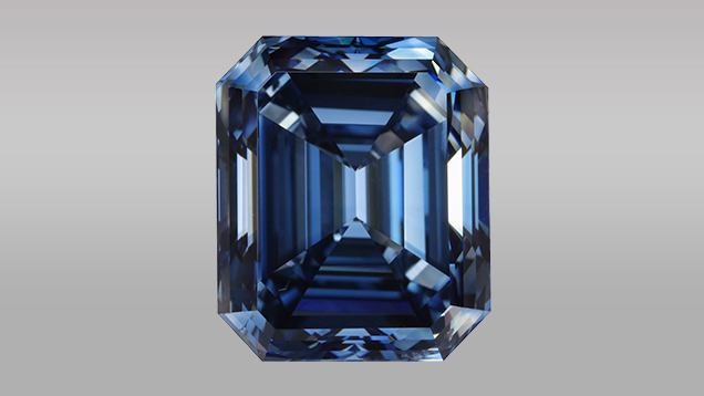 10.08 ct HPHT synthetic diamond with color equivalent to Fancy Deep blue 10.08 ct HPHT synthetic diamond with color equivalent to Fancy Deep blue