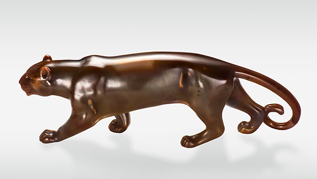 Paul Dreher carving of a puma Paul Dreher carving of a puma