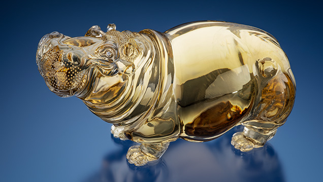 Patrick Dreher hippopotamus in citrine Patrick Dreher hippopotamus in citrine