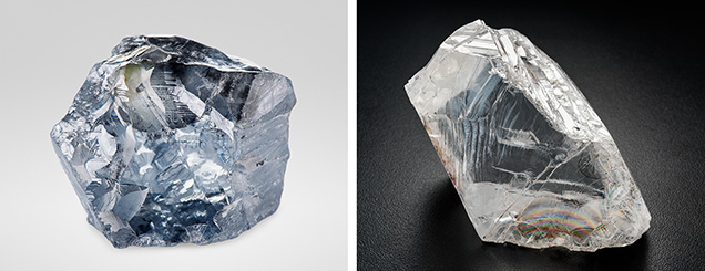 Diamonds that crystallize from boron-rich fluids and reduced metallic melts