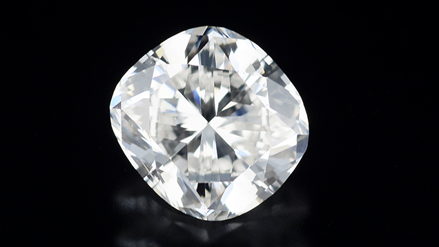 Near-colorless diamond found at the Crater of Diamonds State Park in Arkansas. Near-colorless diamond found at the Crater of Diamonds State Park in Arkansas.
