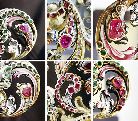Rose-cut rubies from the seventeenth century Rose-cut rubies from the seventeenth century