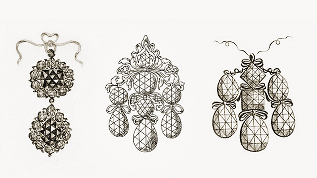 Rose-cut diamonds in seventeenth-century jewelry Rose-cut diamonds in seventeenth-century jewelry