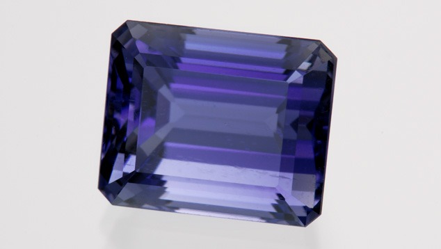This attractive iolite was skillfully cut to show its best color face-up.