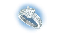 Evaluate the quality of a platinum ruthenium ring with diamonds in the shank that was sized up using a laser welder. Contains video and illustrations. Evaluate the quality of a platinum ruthenium ring with diamonds in the shank that was sized up using a laser welder. Contains video and illustrations.
