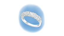 Evaluate the quality of a platinum ruthenium ring with diamonds in the shank that was sized up using a laser welder. Contains video and illustrations.