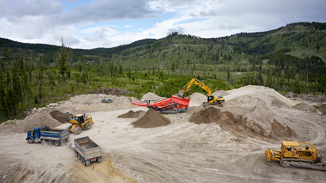 Sapphire deposit at Rock Creek, Montana