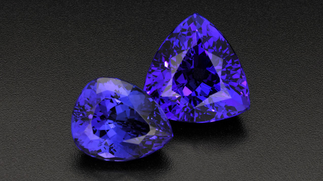 Intense Violetish Blue Tanzanite Intense Violetish Blue Tanzanite