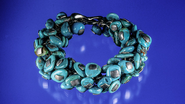 “Pegged Nugget” Turquoise Bracelet